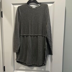 J. Jill Charcoal Long Sleeve Wool Blend Sweater
